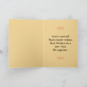 Carte de félicitations de mariage pour amateurs de (Intérieur)