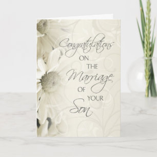 Carte de félicitations de mariage pour les parents