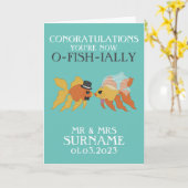 Carte de félicitations de mariage sur le thème des (Fleur jaune)