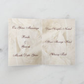 Carte de félicitations de mariage texte personnali (Intérieur)