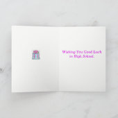 Carte de félicitations de parasol de fleur (Intérieur)