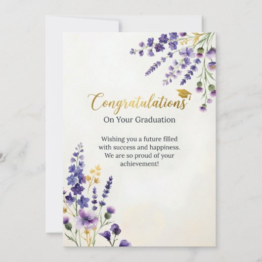 Carte de Félicitations de Remise de Diplôme | Féli (Devant)
