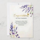 Carte de Félicitations de Remise de Diplôme | Féli (Dos)