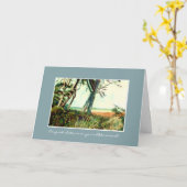 Carte de félicitations de retraite - plage de la (Fleur jaune)