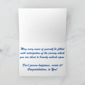 Carte de félicitations "Début - Submergence" (Intérieur)