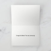 Carte de félicitations des genoux de l'abeille (Intérieur)