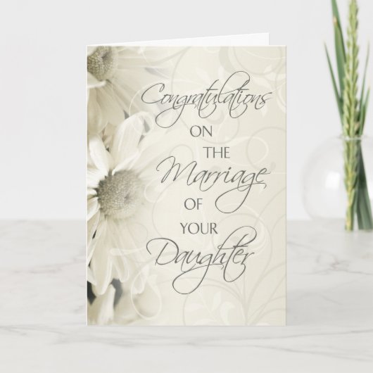 Carte de félicitations des parents de la Mariage m (Devant)