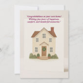 Carte de félicitations Digital New Home (Devant)