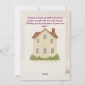 Carte de félicitations Digital New Home (Dos)