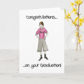 Carte de félicitations d'obtention du diplôme (Fleur jaune)