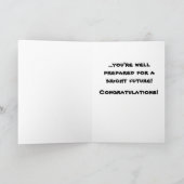 Carte de félicitations d'obtention du diplôme (Intérieur)