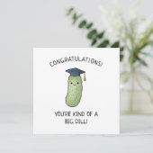Carte de félicitations drôle de graduation avec Pi (Debout devant)