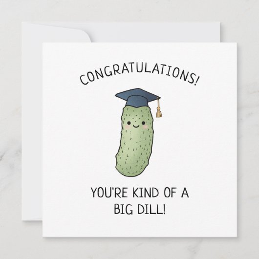 Carte de félicitations drôle de graduation avec Pi (Devant)