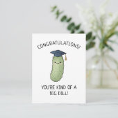 Carte de félicitations drôle de graduation avec Pi (Debout devant)