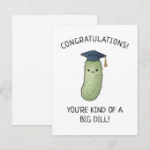Carte de félicitations drôle de graduation avec Pi (Devant / Derrière)
