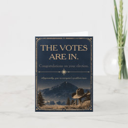 Carte de félicitations drôle pour élection