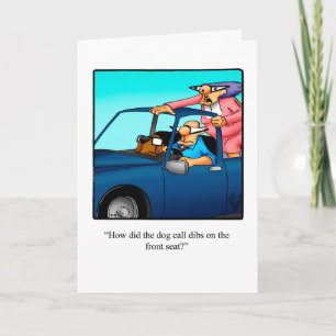 Carte de félicitations du propriétaire de chien dr