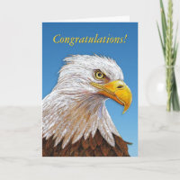Carte de félicitations Eagle