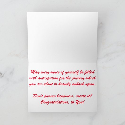 Carte de félicitations "EMPRESS Riverboat" (Intérieur)