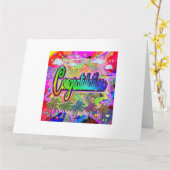 Carte de félicitations ~ Express Vista (Fleur jaune)