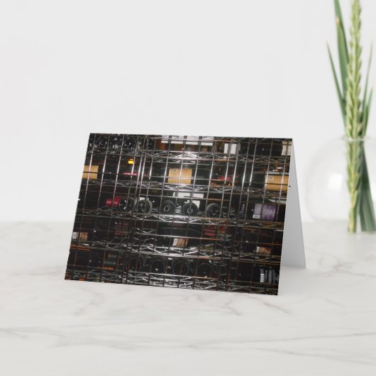 Carte de félicitations "FACES Wine Rack" (Devant)