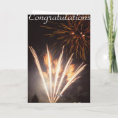 Carte de félicitations Fireworks (Dos)