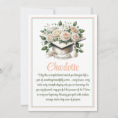 Carte de Félicitations Florale (Devant)