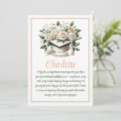 Carte de Félicitations Florale (Debout devant)