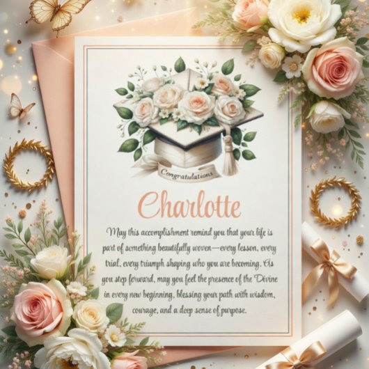 Carte de Félicitations Florale