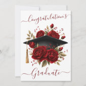 Carte de Félicitations Florale (Devant)