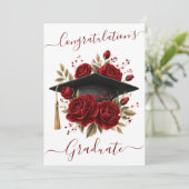 Carte de Félicitations Florale (Debout devant)