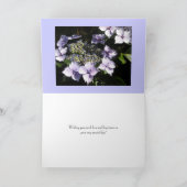 Carte de félicitations florale pour mariage (Intérieur)