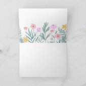 Carte de félicitations florales (Intérieur)