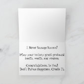 Carte de félicitations "Friture Sausage Links" (Intérieur)