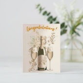 Carte de félicitations Gold Champagne (Debout devant)