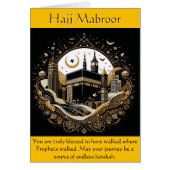 Carte de félicitations Hajj (Devant)