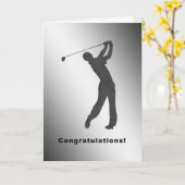 Carte de félicitations Hole-in-one pour Golfer (Fleur jaune)
