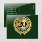 Carte de félicitations individuelle pour l'anniver (Devant / Derrière)
