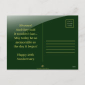 Carte de félicitations individuelle pour l'anniver (Dos)