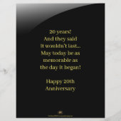 Carte de félicitations individuelle pour l'anniver (Dos)