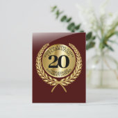 Carte de félicitations individuelle pour l'anniver (Debout devant)