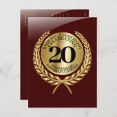 Carte de félicitations individuelle pour l'anniver (Devant / Derrière)