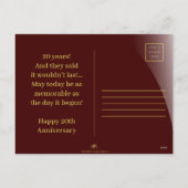 Carte de félicitations individuelle pour l'anniver (Dos)