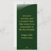 Carte de félicitations individuelle pour l'anniver (Dos)