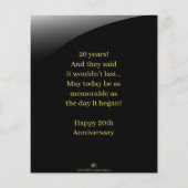 Carte de félicitations individuelle pour l'anniver (Dos)