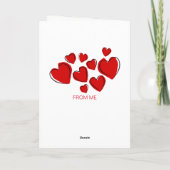 Carte de félicitations jour de mariage ballon colo (Dos)