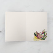 Carte de félicitations Lily Bouquet en verre (Intérieur)