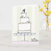 carte de félicitations mariage (Fleur jaune)