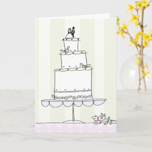 carte de félicitations mariage (Fleur jaune)