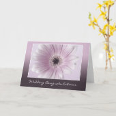 Carte de félicitations mariage (Fleur jaune)